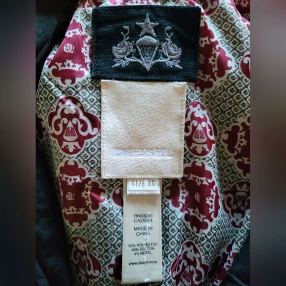 XS Women's Diesel Jacket Black - Picture 3 of 5